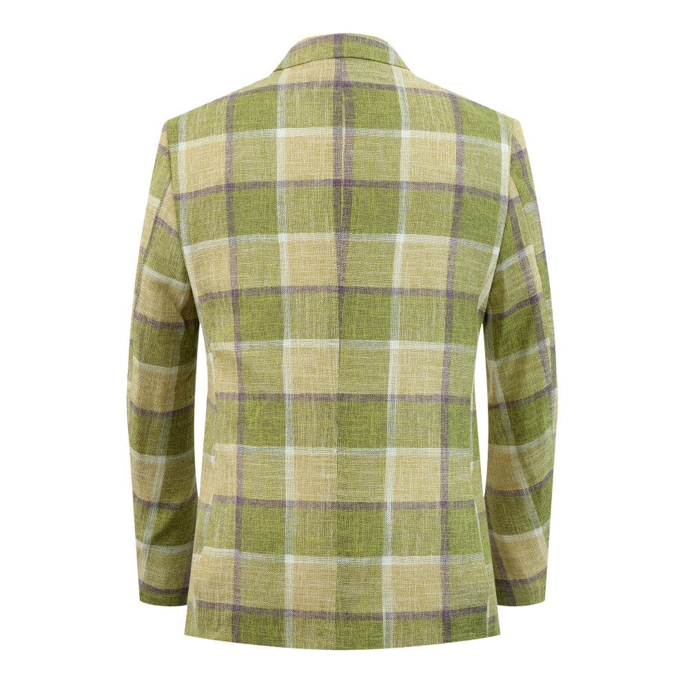 Elie Balleh Boy’s Big Plaid Blazer: Bold and Stylish thumbnail 2