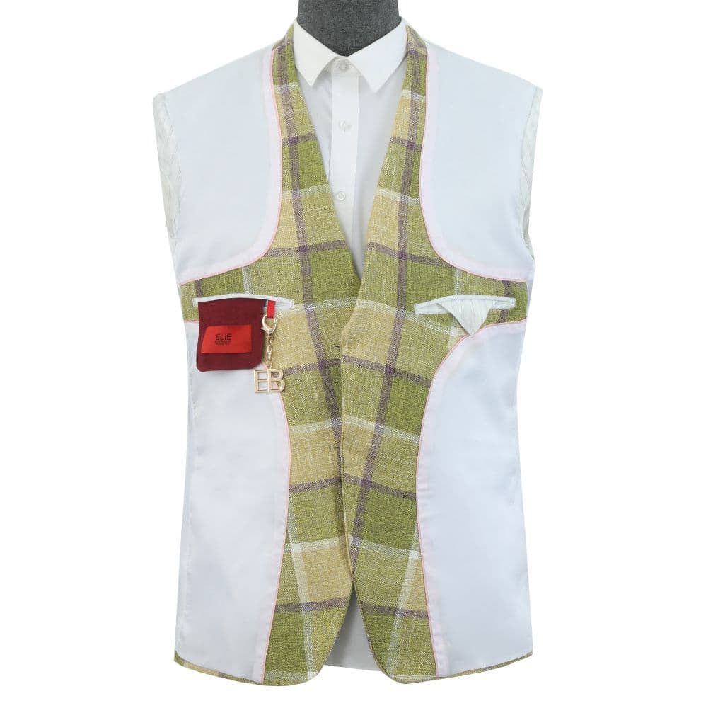 Elie Balleh Boy’s Big Plaid Blazer: Bold and Stylish thumbnail 3