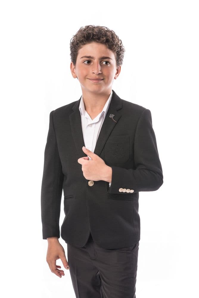 Elie Balleh Boy’s Honeycomb Blazer: Unique Style