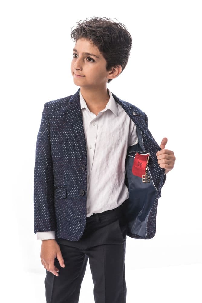 Elie Balleh Boy’s Digital Rain Blazer: Stylish Protection thumbnail 3