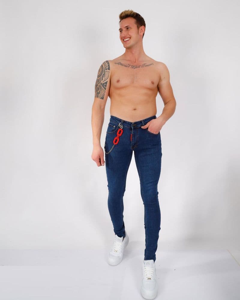 Classic Wash Skinny Jeans for Men