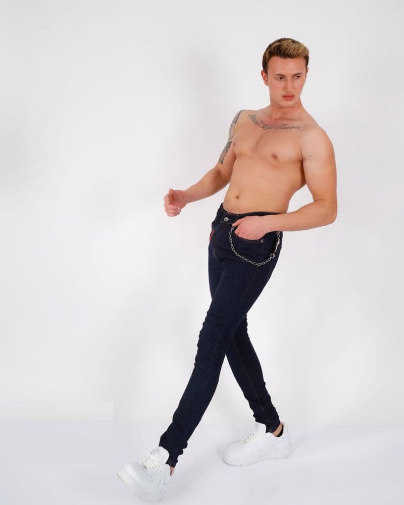 Slim Fit Skinny Wash Jeans for Men thumbnail 2