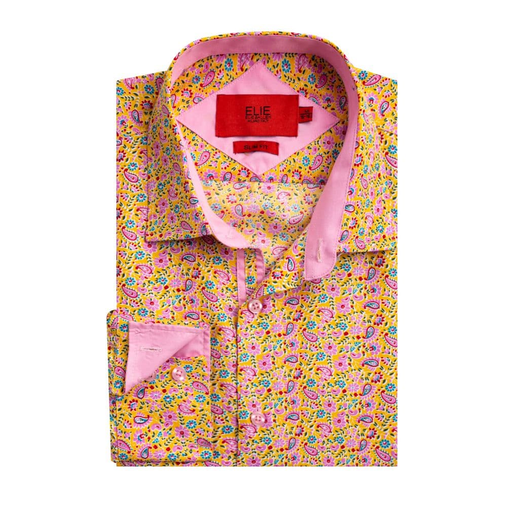 Slim Fit Paisley Print Shirt for Women by Elie Balleh thumbnail 2