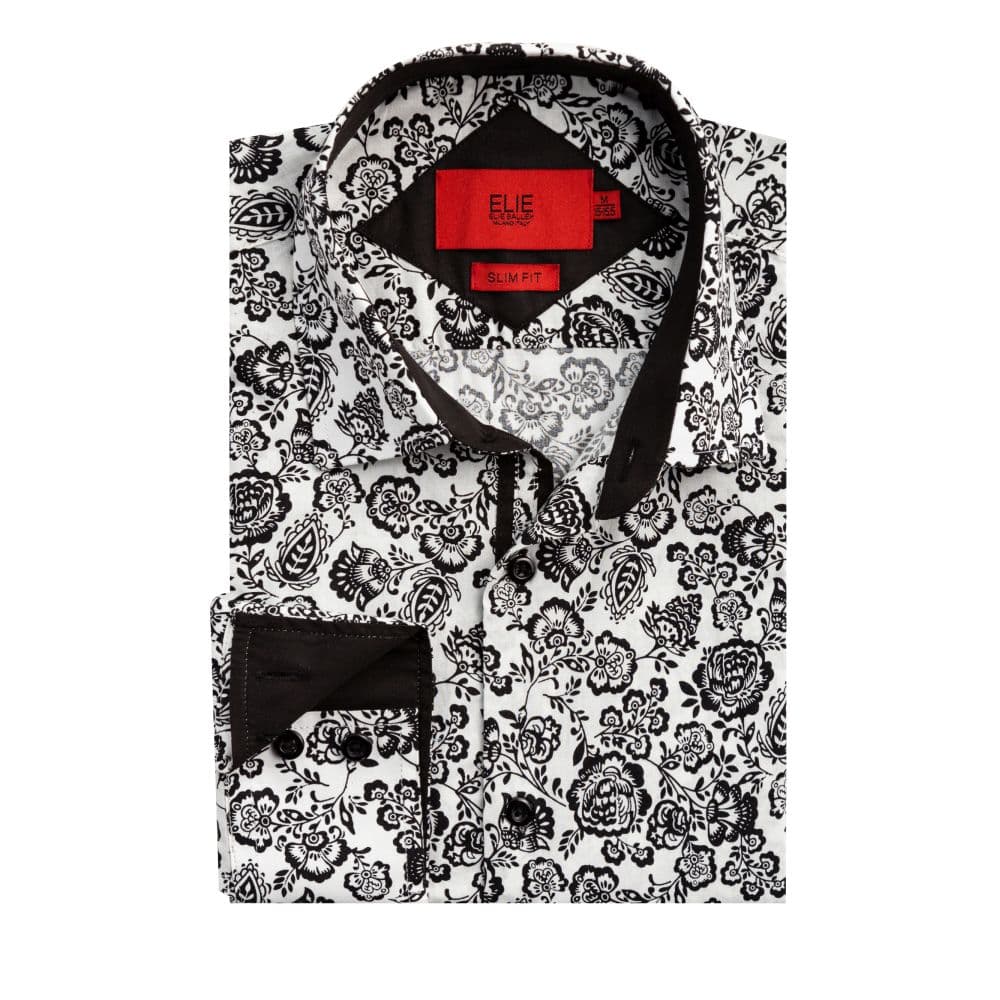 Floral Slim Fit Shirt for Men By Elie Balleh thumbnail 2