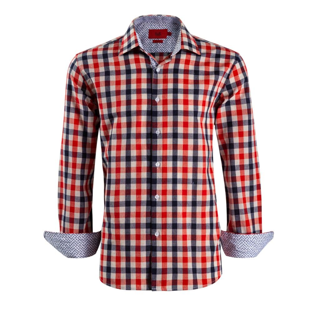 Slim Fit Gingham Plaid Sport Shirt for Women