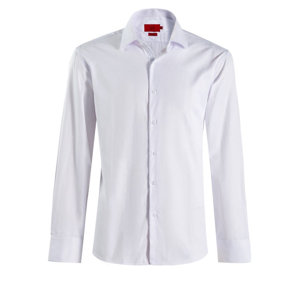 Elie Balleh Men’s Slim Fit Solid Button-Down Shirt – White
