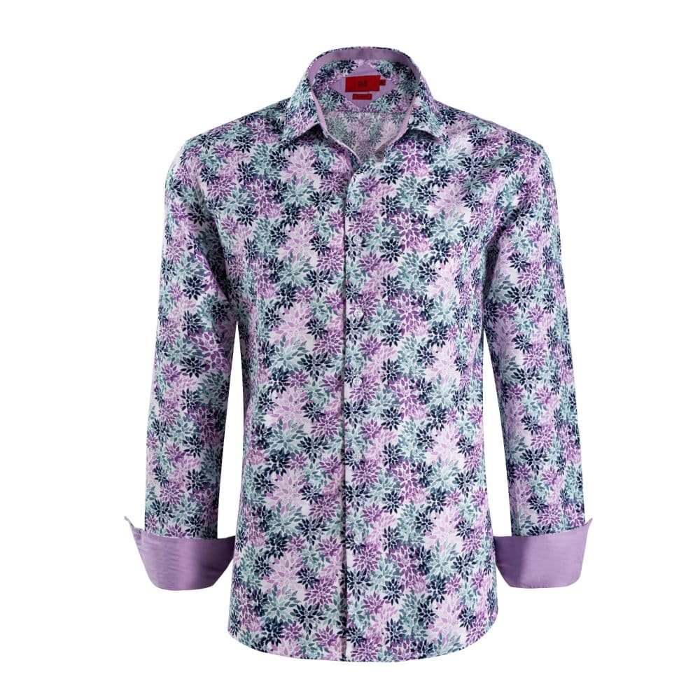 Elie Balleh Men’s Slim Fit Floral Button-Down Shirt