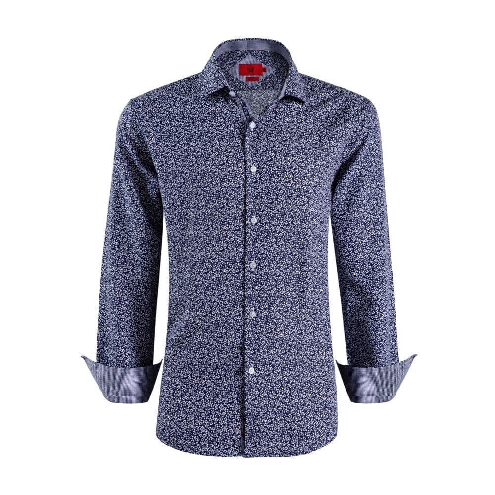 Elie Balleh Boys Slim Fit Floral Printed Button-Down Shirt
