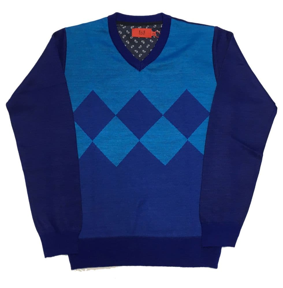 Elie Balleh Boys Argyle V Neck Sweater thumbnail 2