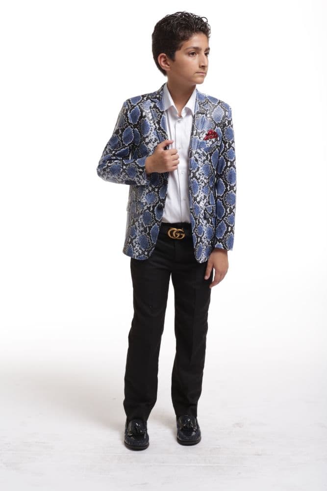 Elie Balleh Boy’s Snakeskin Blazers Sports Coat Jacket