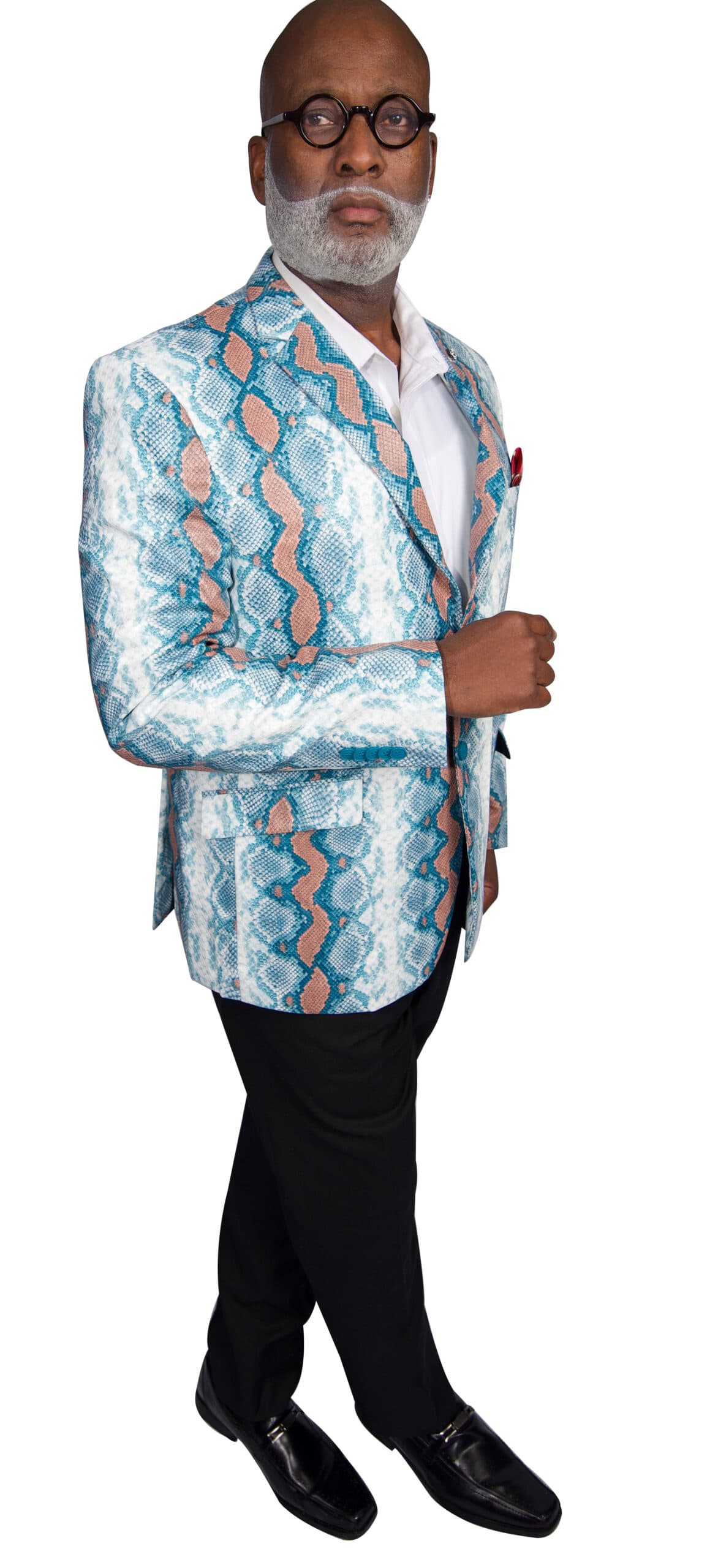Womens Snakeskin Blazer Jacket by Elie Balleh thumbnail 2