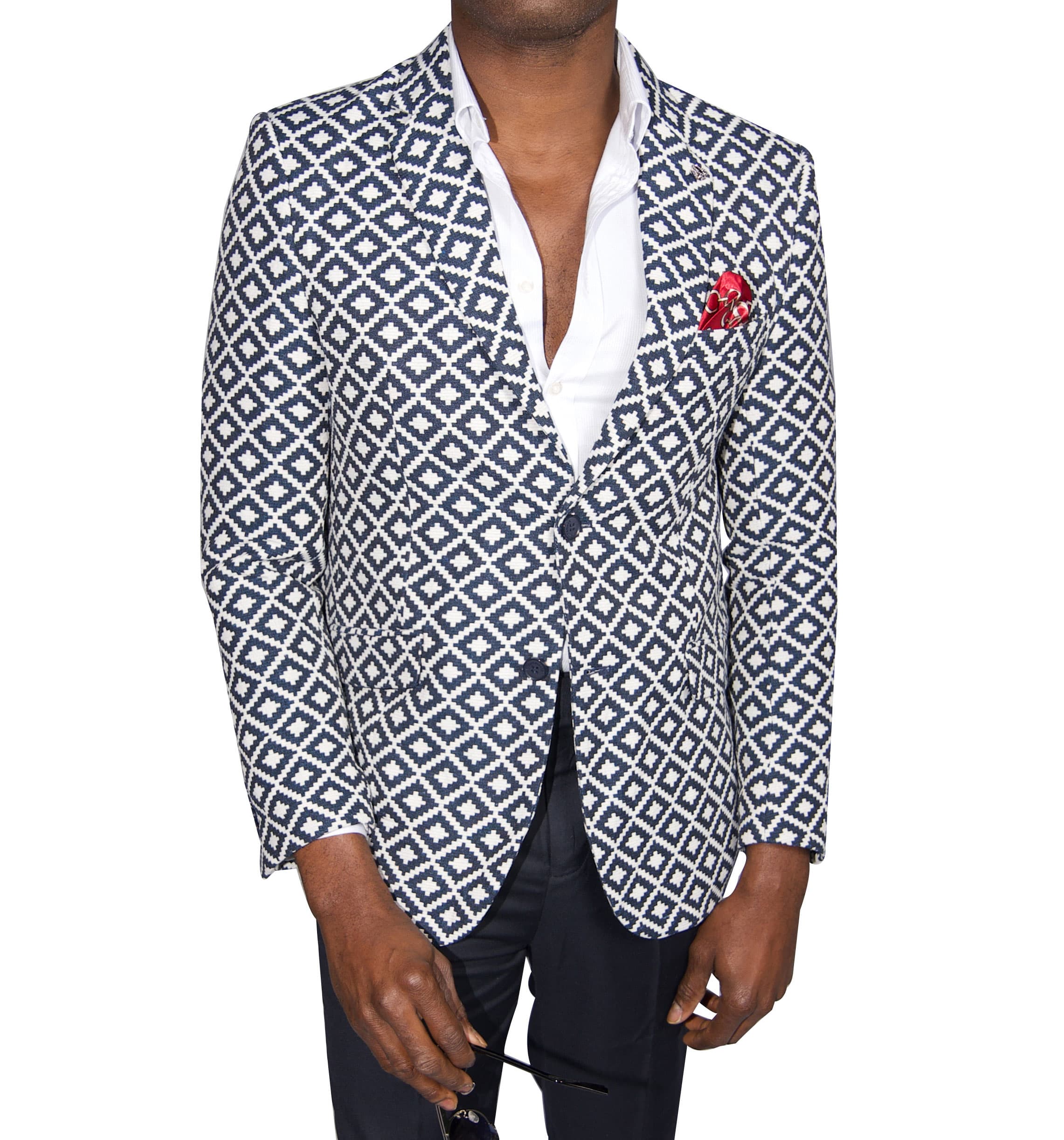 Men’s Navy Blazer Jacket thumbnail 3