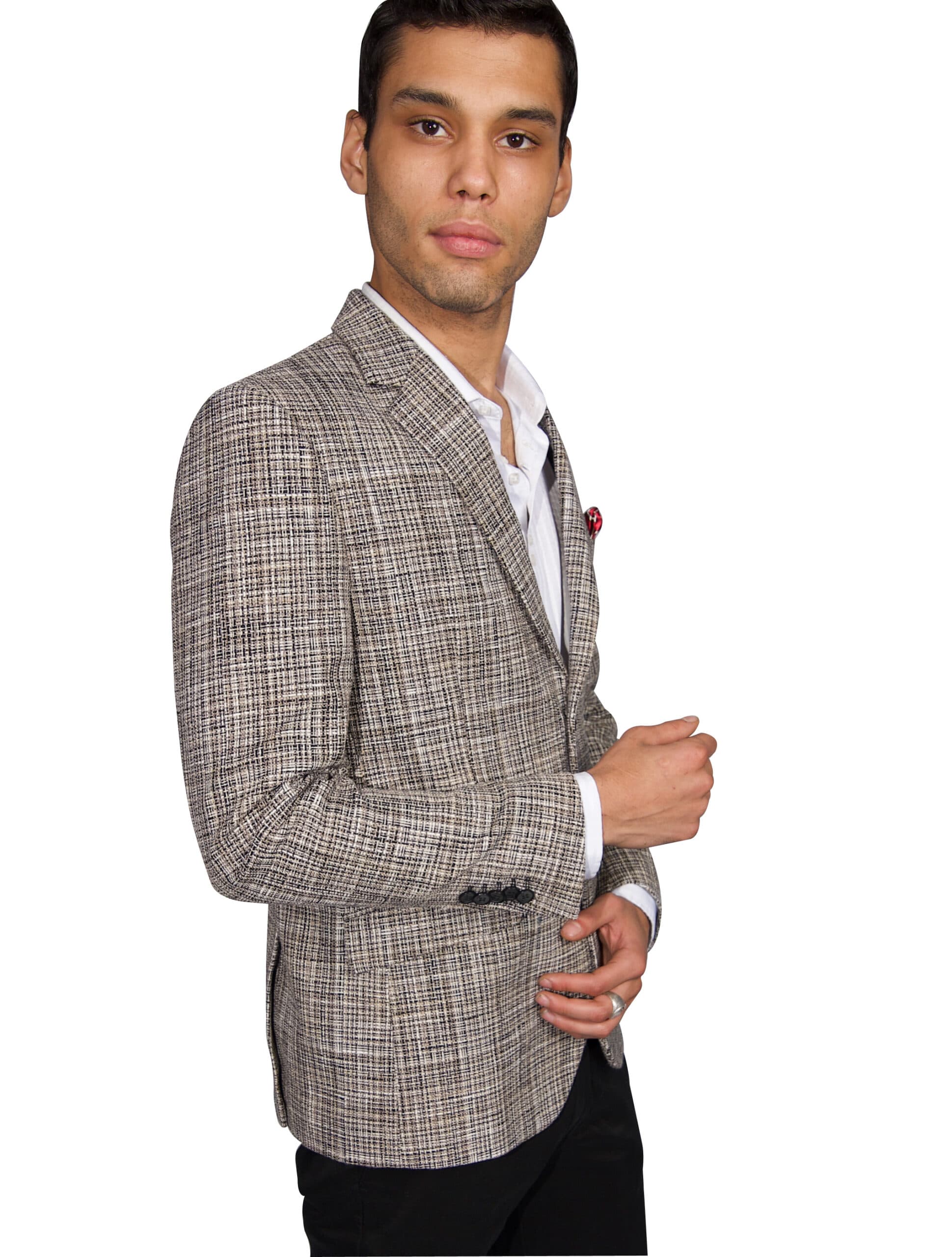 Textured Single-Breasted Blazer By Elie Balleh thumbnail 2
