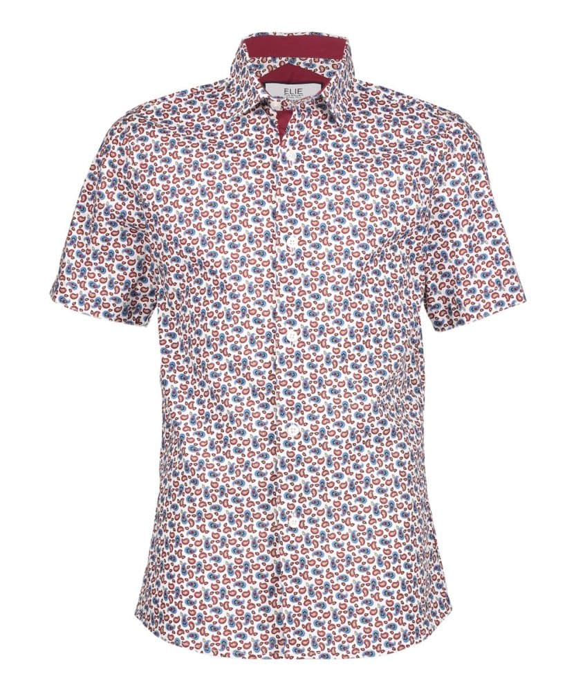 Elie Balleh Boy’s Short Sleeve Navy Paisley Shirt thumbnail 2
