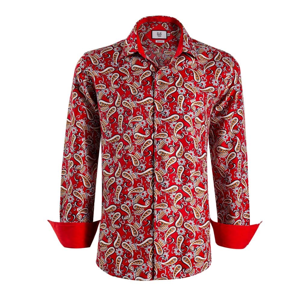 Trendy Slim Fit Paisley Sport Shirt thumbnail 4