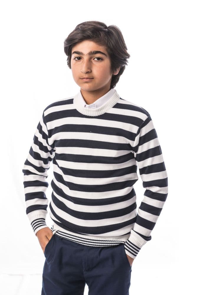 Elie Balleh Boy’s Striped Crewneck Sweater