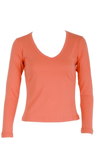 FT1307 Long Sleeve V Neck
