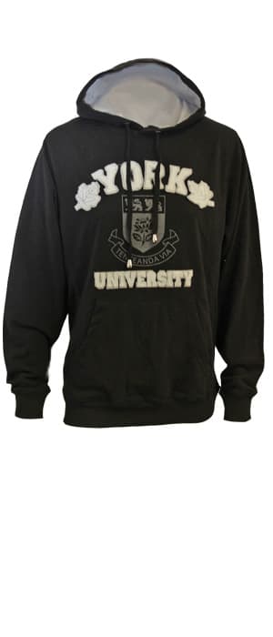 FT1775 Black York Uni Hoodie