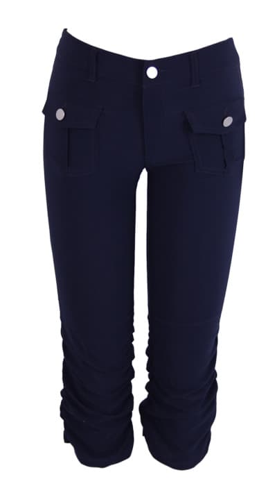 FP0846 3/4 Capri Gathered Pants