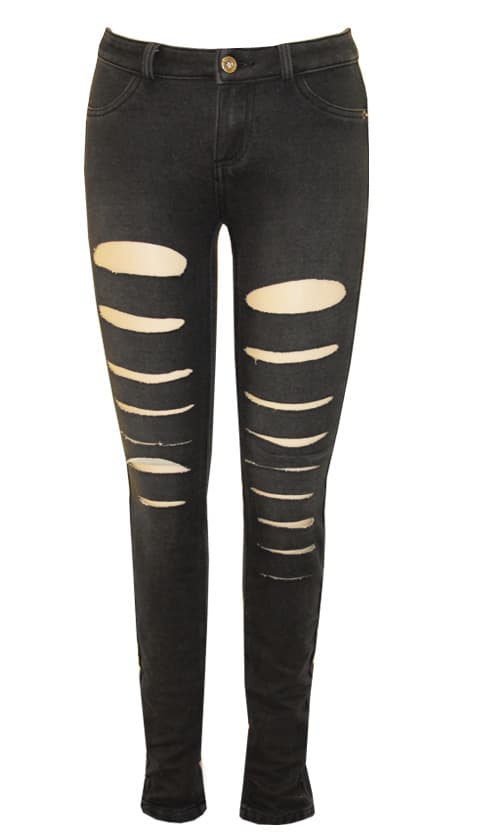FP2101 Slashed Stretch Denim