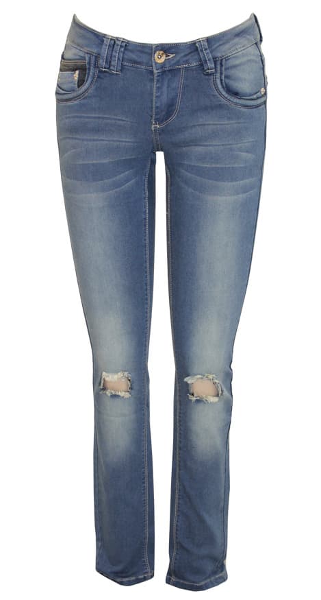 FP2359 Skinny Knee-cut High Stretch Denim