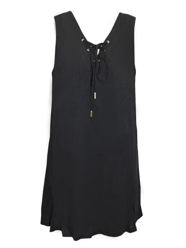 FT2336 Long Sleeveless Top with satin lining thumbnail 4