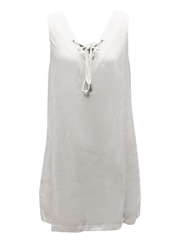 FT2336 Long Sleeveless Top with satin lining