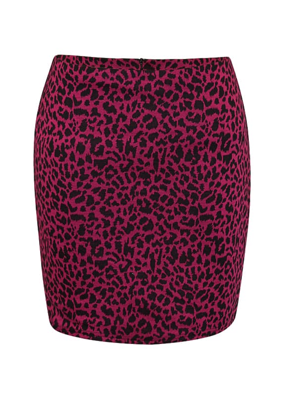 FOSK0507 Leopard Print Skirt