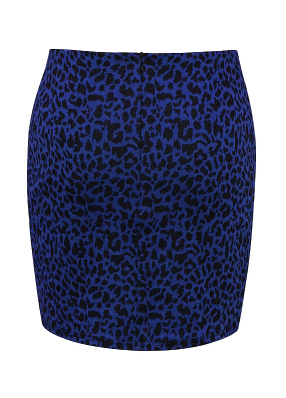 FOSK0507 Leopard Print Skirt thumbnail 2