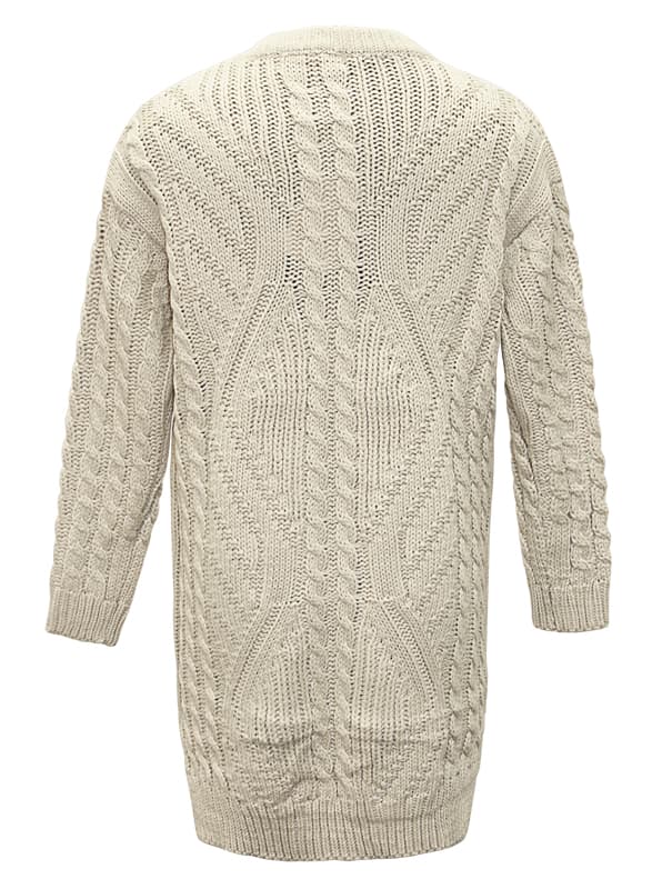 FOK0639 Longsleeve Knitted Long Top thumbnail 2
