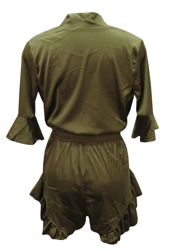 FD1012 Satin Kimono Pantsuit Short thumbnail 4