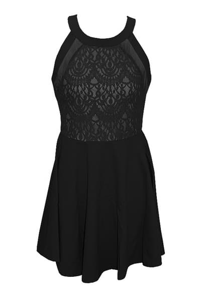FD1006 Mesh Pleated Dress thumbnail 3