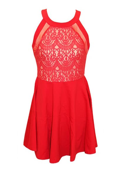 FD1006 Mesh Pleated Dress