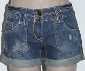 FSH0391 Denim Short with stitching detail