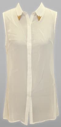 FT2011 Metal Trim Collar Point Top