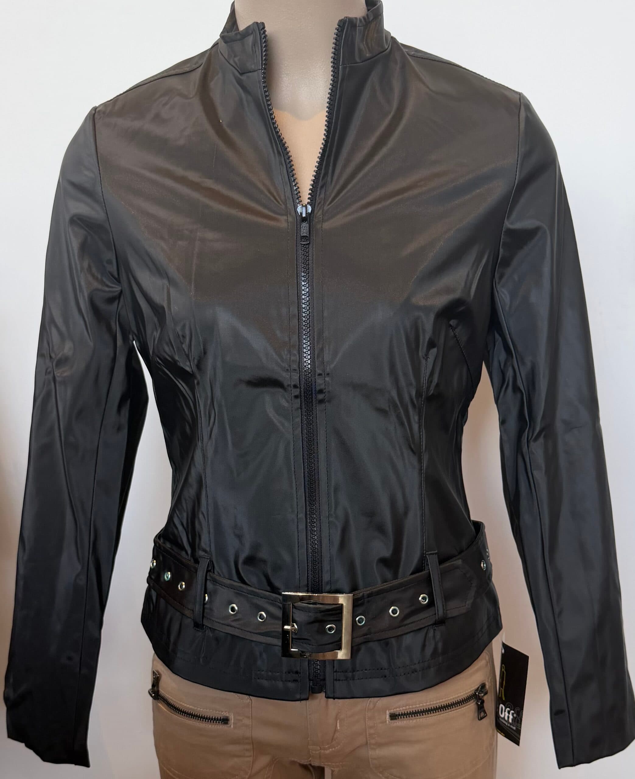 FJ0204 – UP LINED JACKETS BELT/JUNKY ZIPS DETAILS