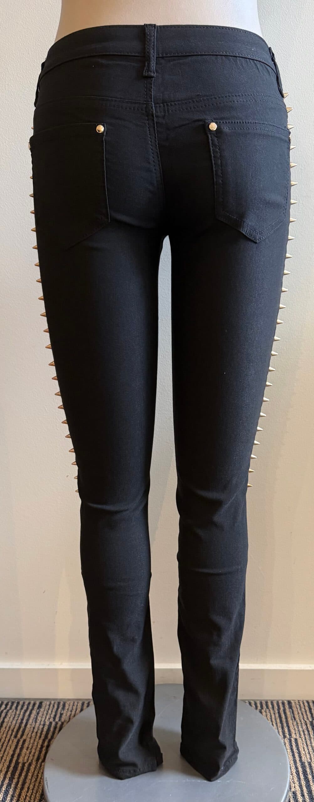 FP1800-Gold studs pants thumbnail 3