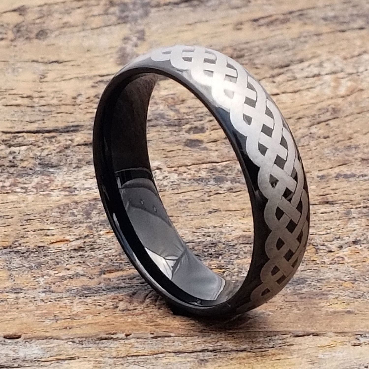 Octavian Black Rope Celtic Rings