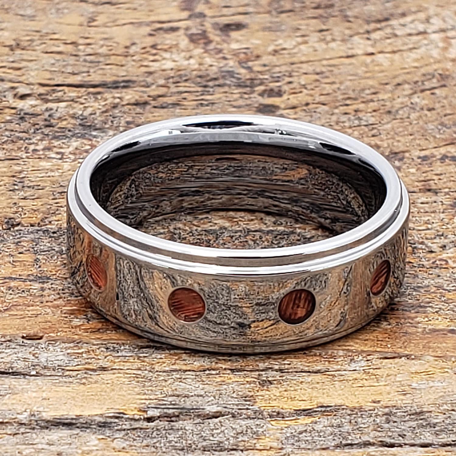 Saturn Mens Redwood Wooden Rings thumbnail 3