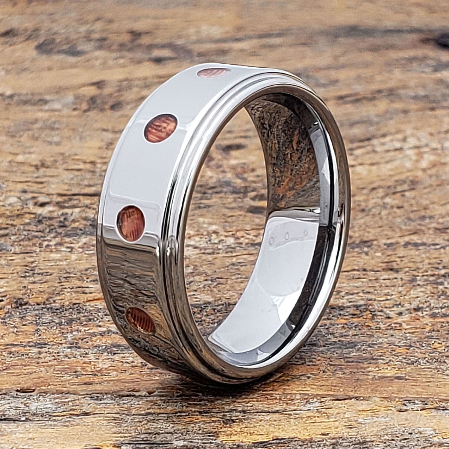 Saturn Mens Redwood Wooden Rings thumbnail 2