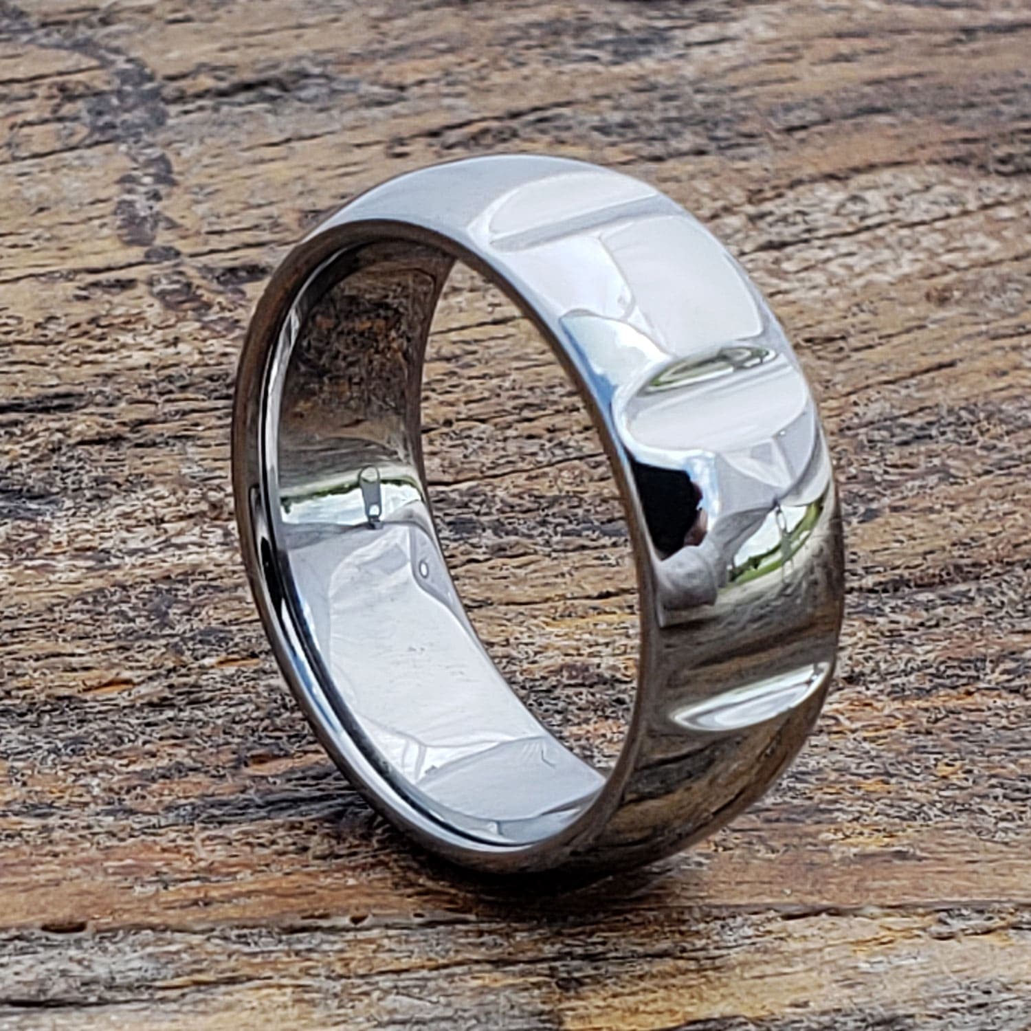 Vulcan Polished Unique Rings