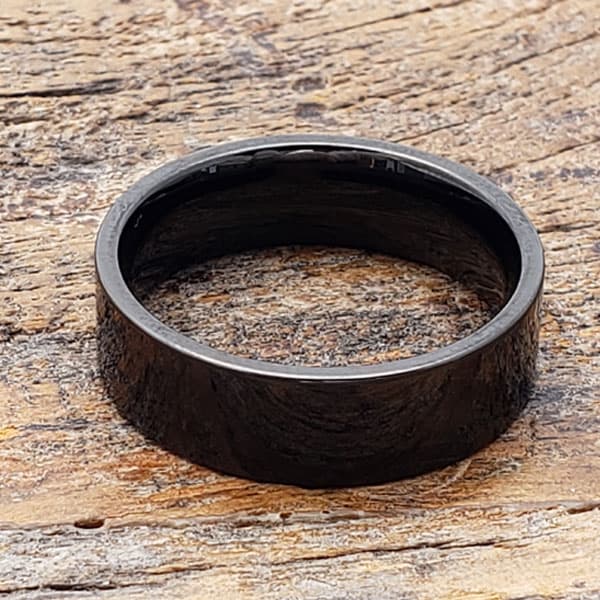Europa Black Fashion Tungsten Rings thumbnail 3
