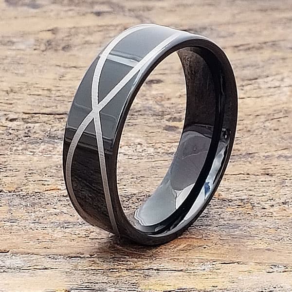 Krypton Black Promise Infinity Rings thumbnail 2