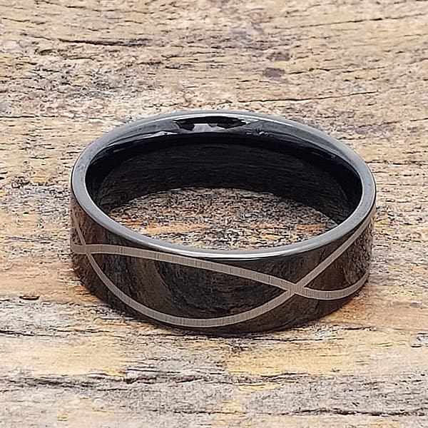 Krypton Black Promise Infinity Rings thumbnail 3