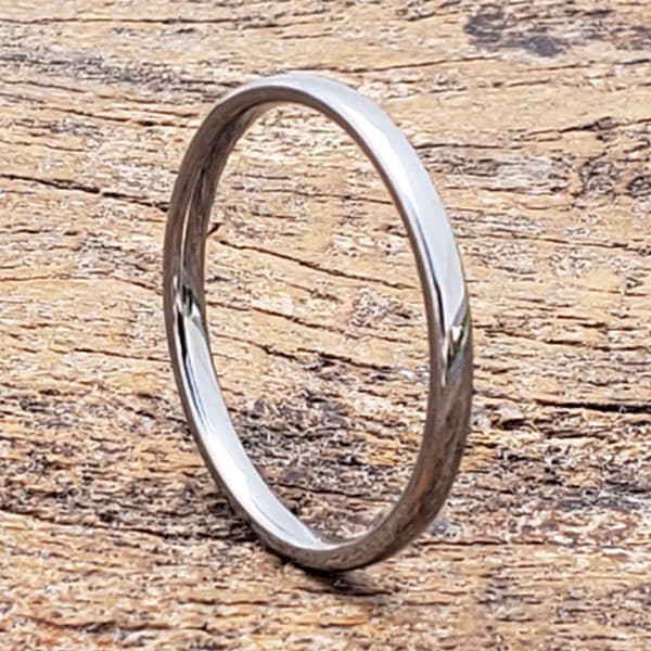 Eclipse Silver Thin Stackable Rings