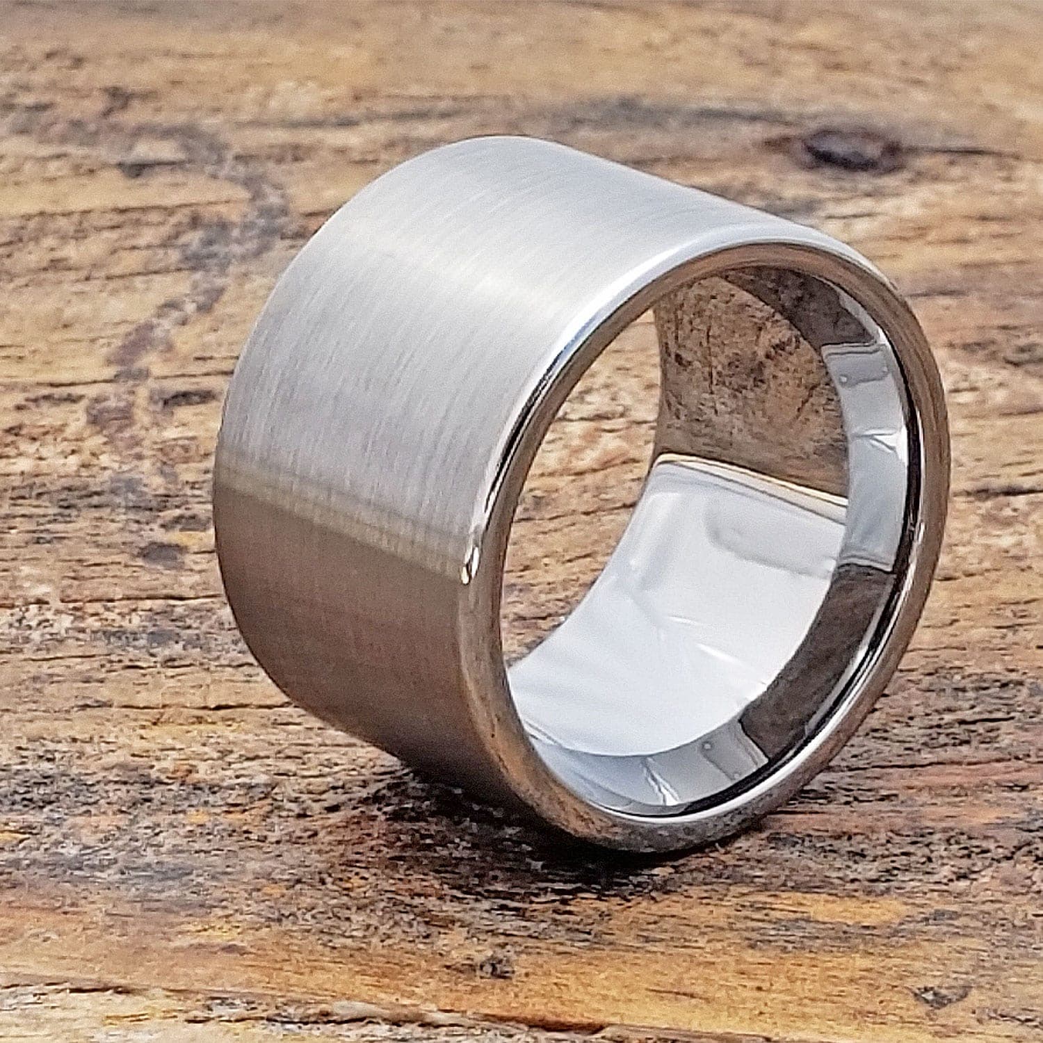 Europa Brushed Mens Statement Rings thumbnail 2