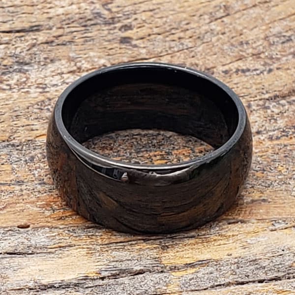Eclipse Polished Black Tungsten Rings thumbnail 3