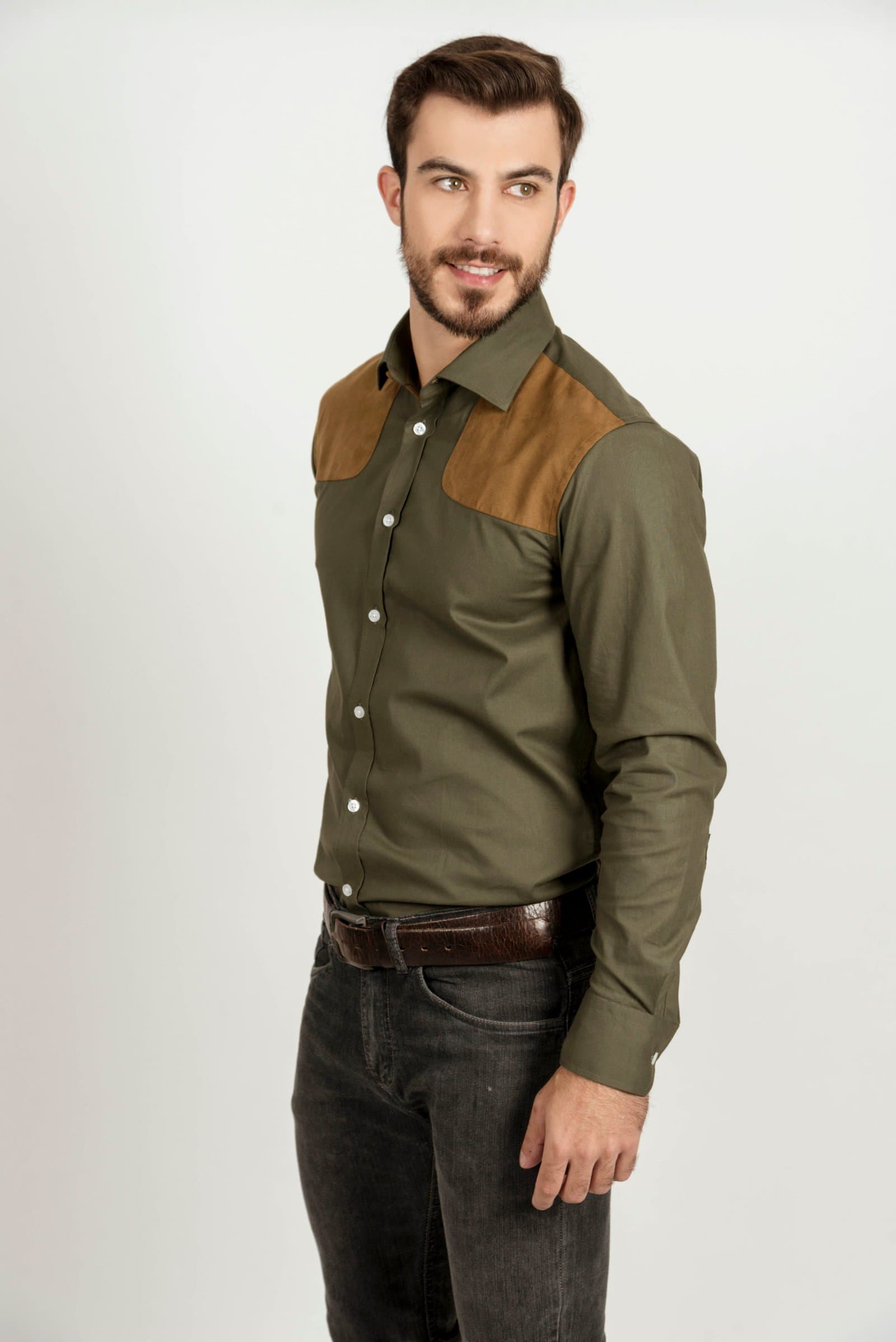 ADRIAN Green Shooting luxury men’s shirt