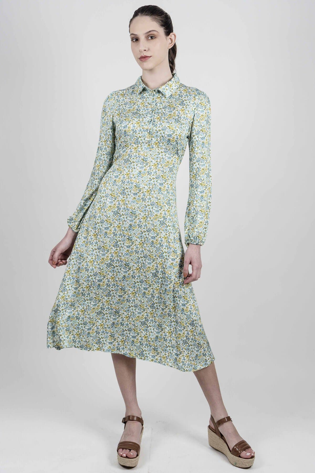 SOPHIE Ditsy Green dress