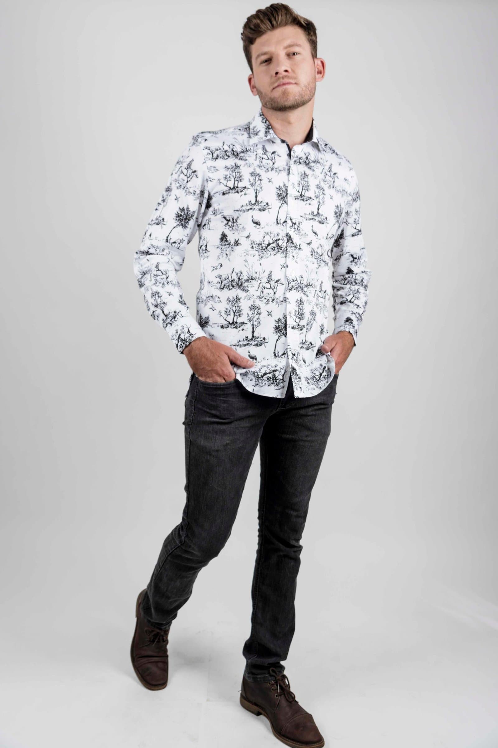 VICTOR B&W Hunting luxury men’s shirt thumbnail 3
